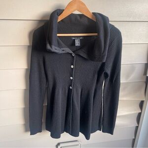 Boston Proper Wool Blend‎ Button Down Cardigan Sweater Size S Hourglass Travel